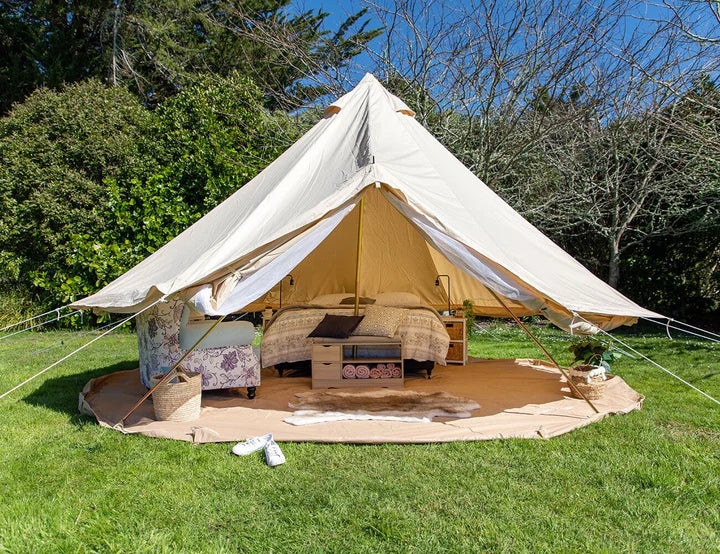 Luxury Oxford Cotton Canvas Bell Tents. 3 sizes available. Free Shipping within the UK.