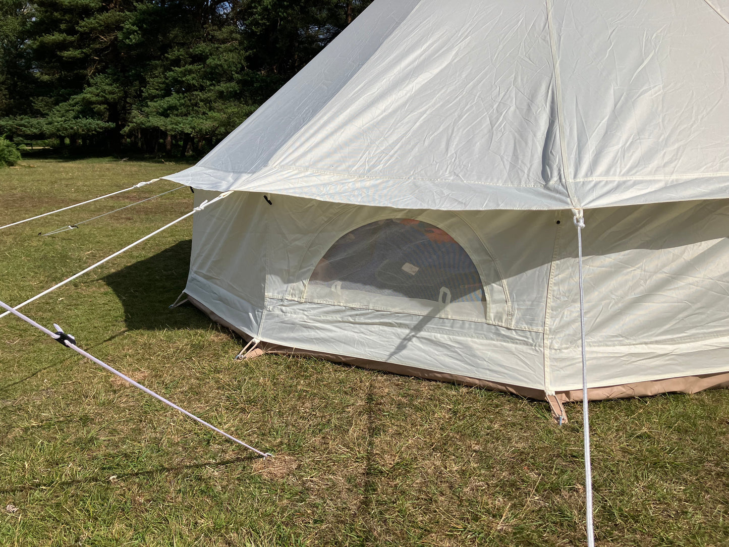 Luxury Oxford Cotton Canvas Bell Tents. 3 sizes available. Free Shipping within the UK.