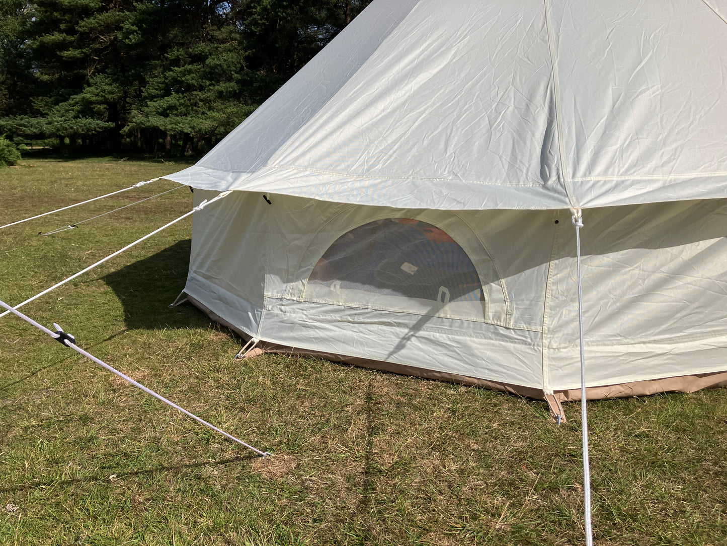 Luxury Oxford Cotton Canvas Bell Tent. 3 sizes available. Free Shipping within the UK.