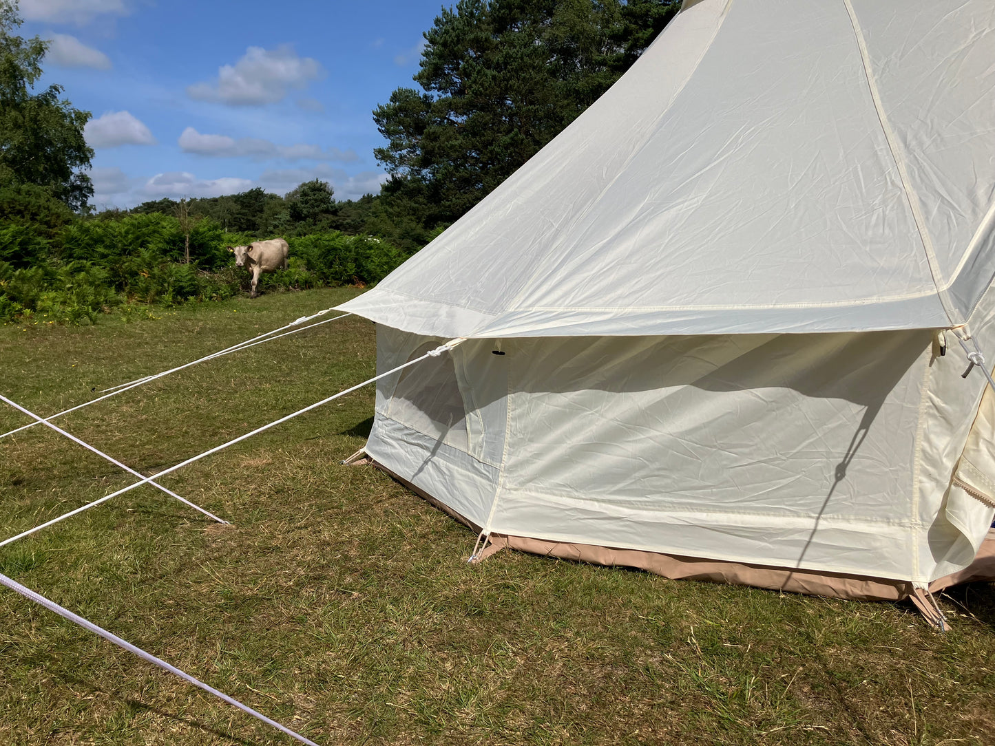 Luxury Oxford Cotton Canvas Bell Tent. 3 sizes available. Free Shipping within the UK.